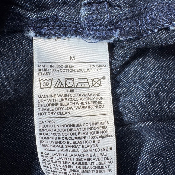 Old Navy Sleeveless Blue Jean Denim Mini Ruffle Hem 100% Cotton Dress Medium - Picture 16 of 16